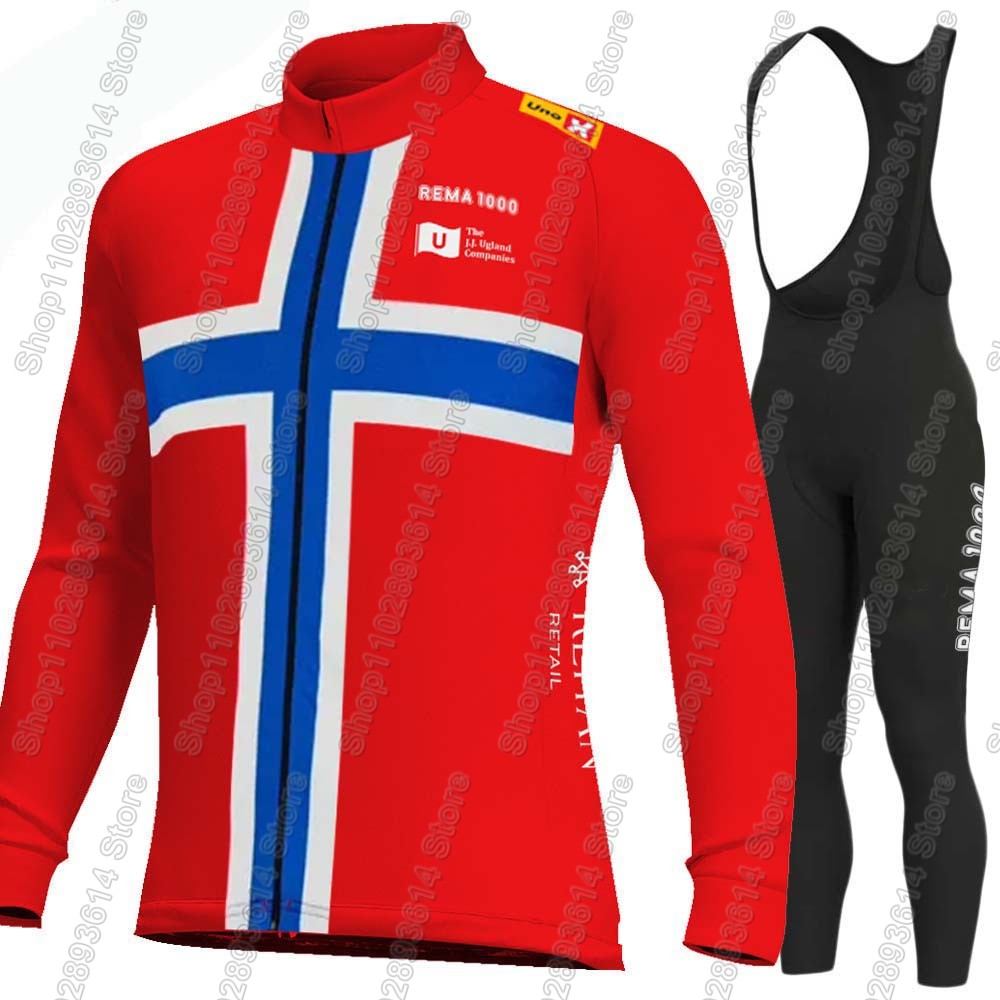 Winter Clothing Norway - Conjunto de Jersey de Ciclismo UNO