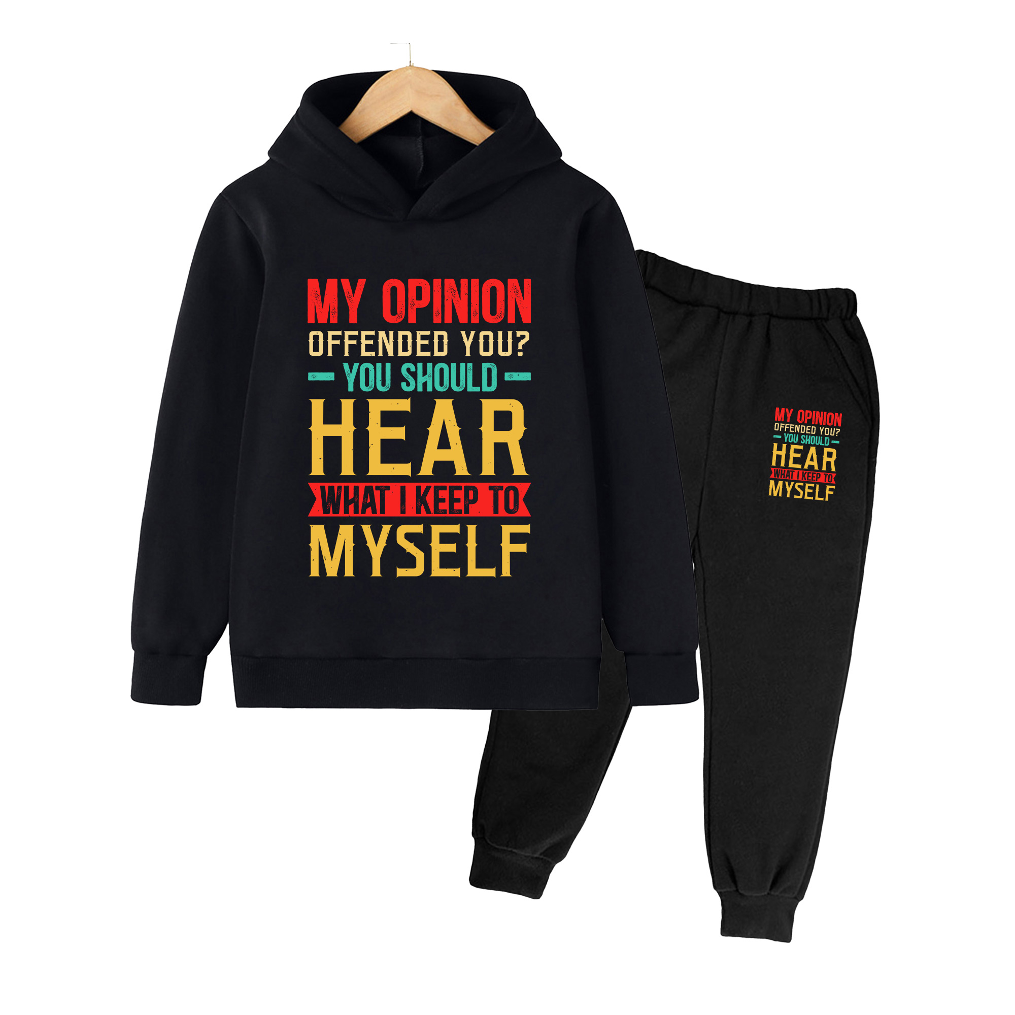 Winter Clothing Quotes - Conjunto de sudadera con capucha y