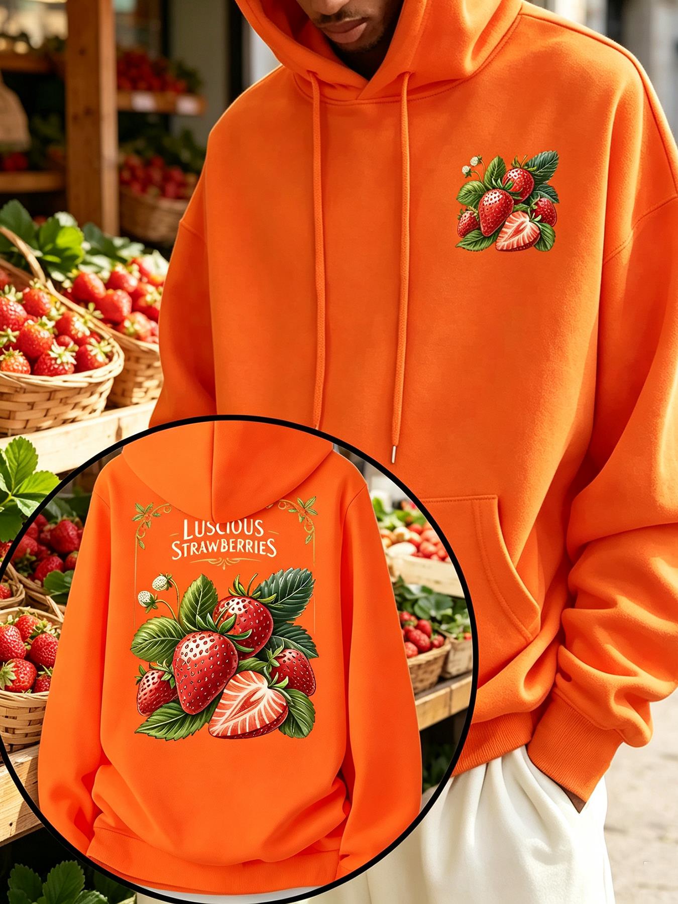 Winter Clothing English - Sudadera con Capucha de Felpa Oversize