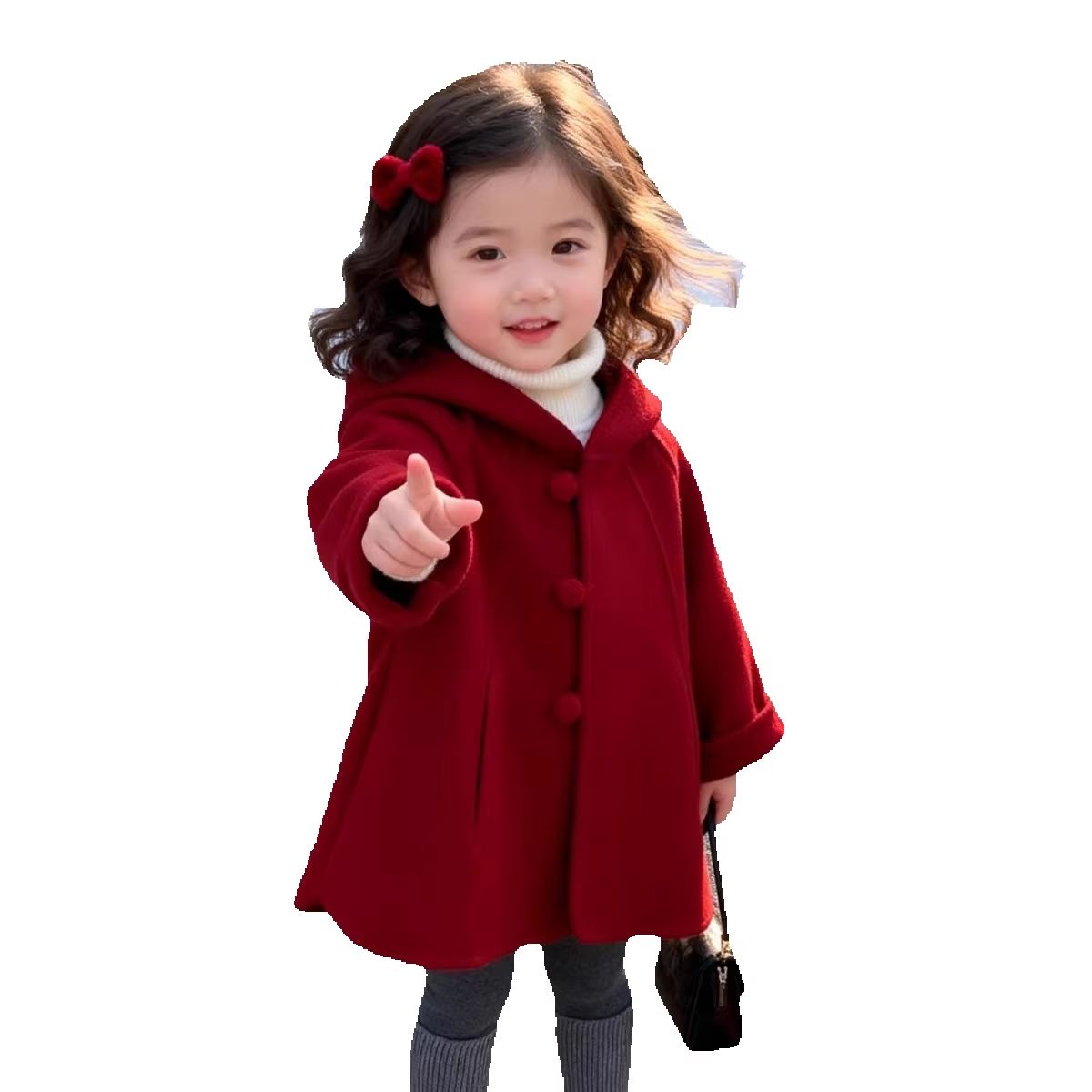 Abrigo de lana para niñas, oto - Winter Clothing For Babies reseña y precio