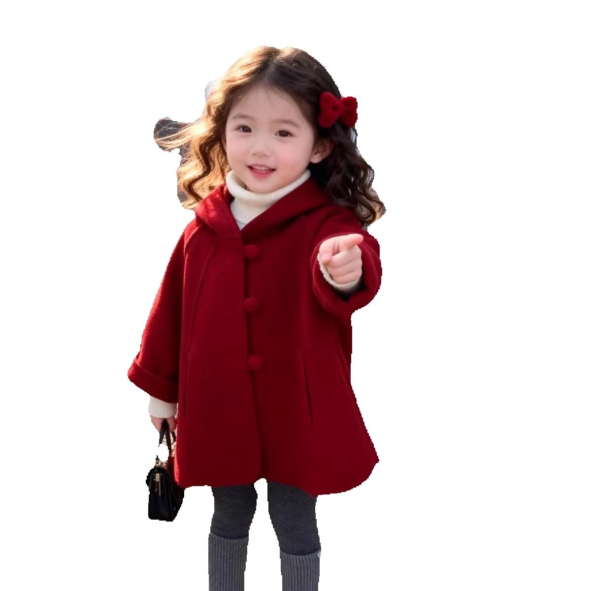 Abrigo de lana para niñas, oto - Winter Clothing For Babies reseña y precio