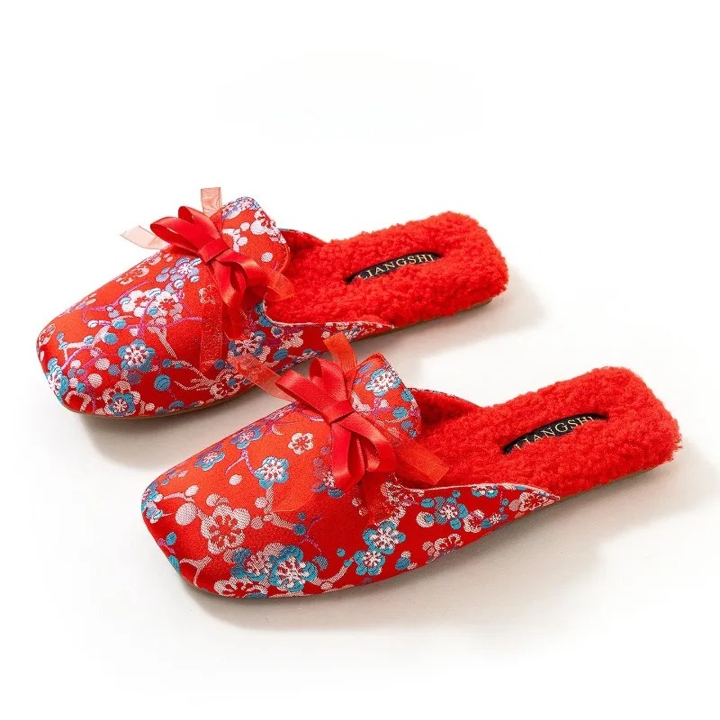 Zapatillas de casa con flores  - Winter Cloth reseña y precio