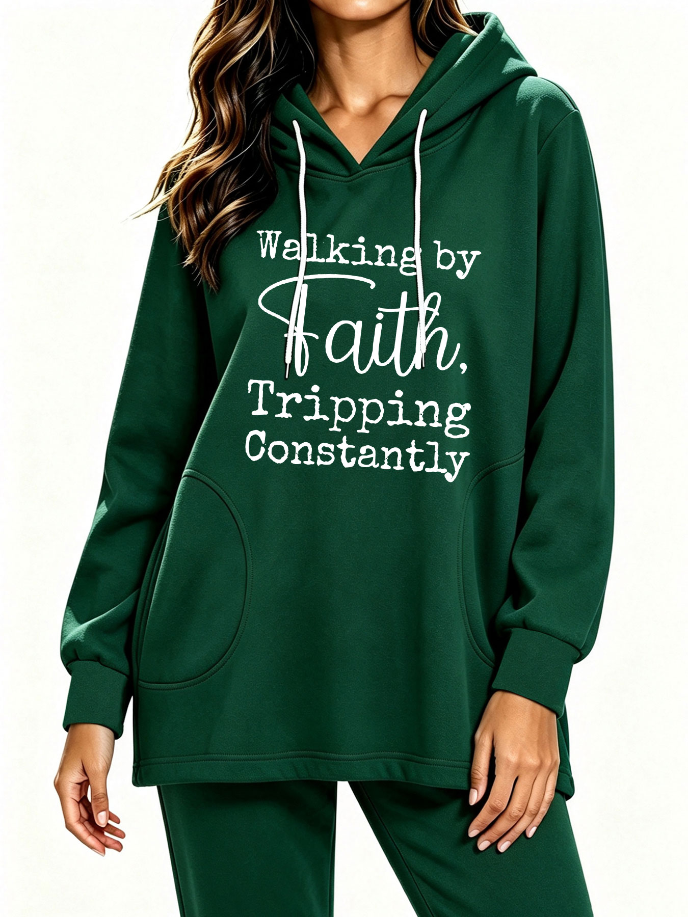 Sudadera con Capucha y Cordón  - Winter Clothing Quotes reseña y precio