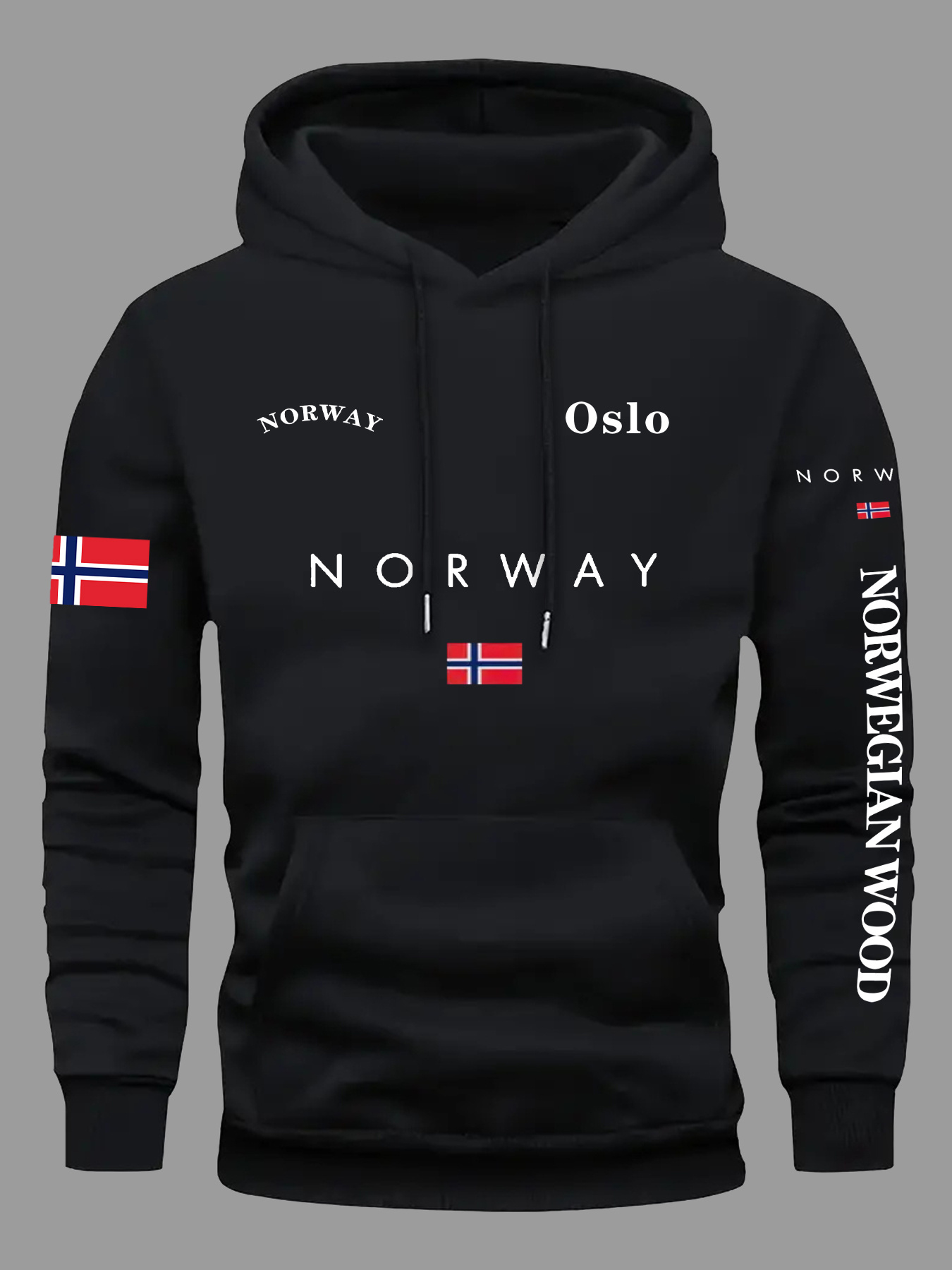 Sudaderas con bandera de NORUE - Winter Clothing Norway reseña y precio