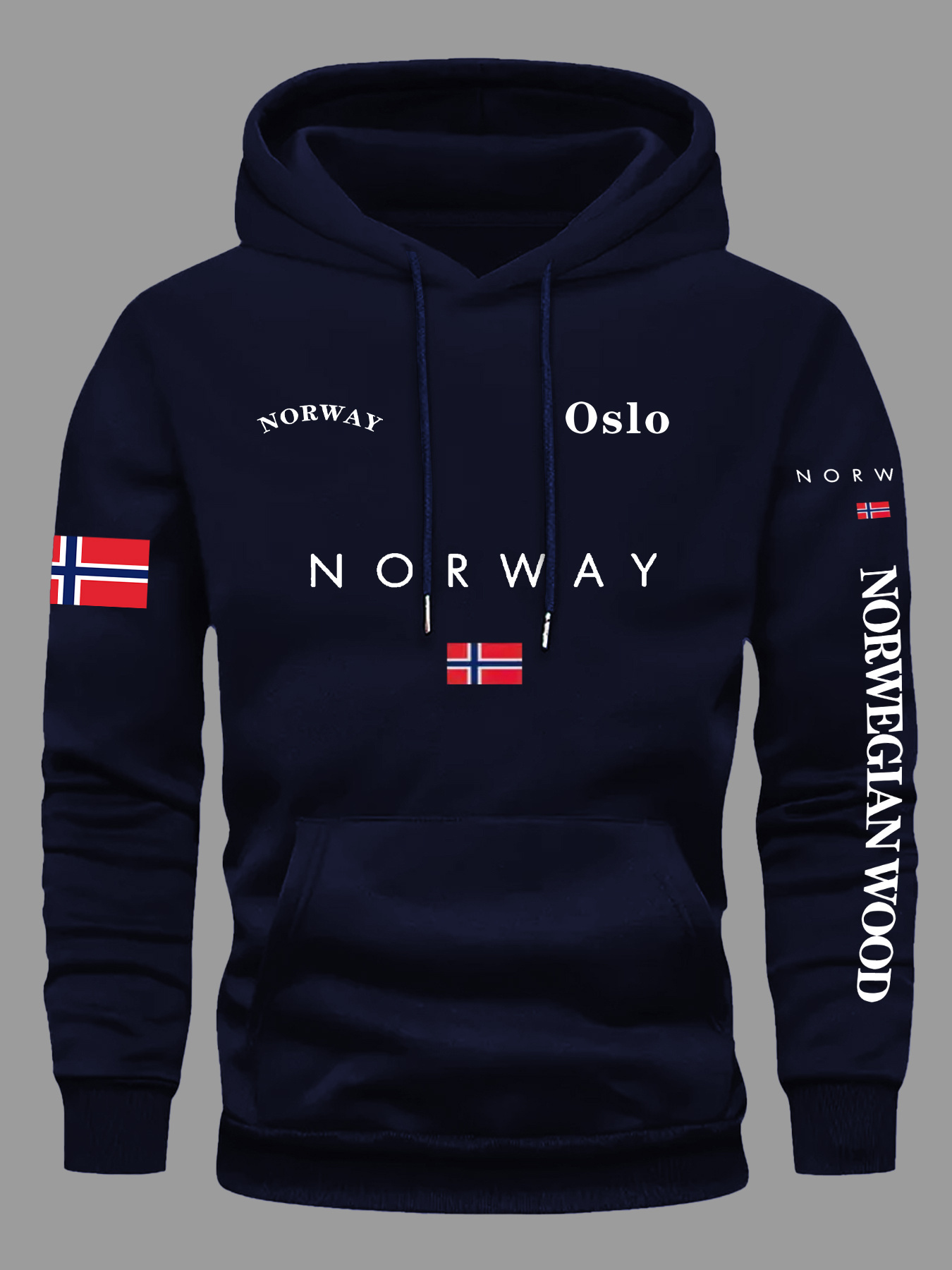 Sudaderas con bandera de NORUE - Winter Clothing Norway reseña y precio