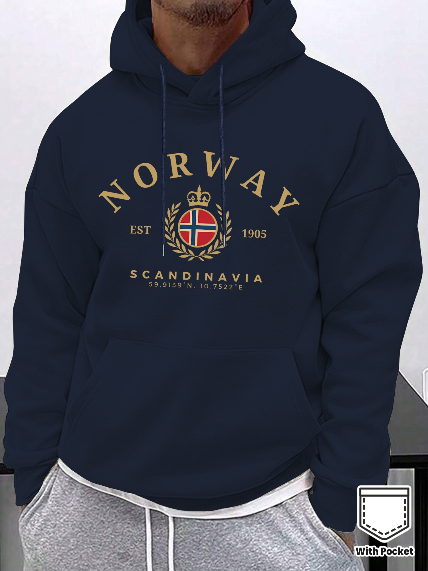 Sudadera con Capucha para Homb - Winter Clothing Norway reseña y precio