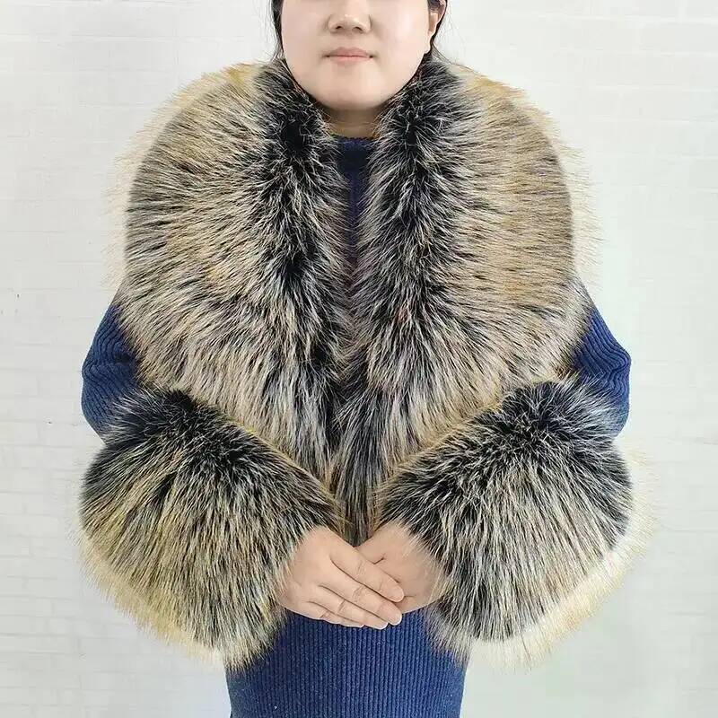 Bufanda grande de piel de zorr - Winter Clothing Essentials reseña y precio